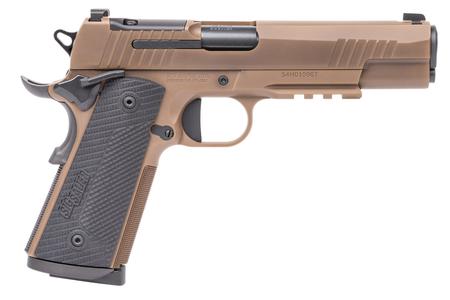 SIG SAUER 1911 X SERIES 45ACP SS COYOTE TAN SLIDE AND FRAME 5` BARREL