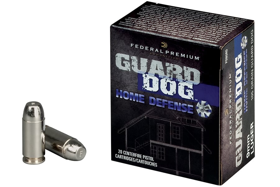 FEDERAL AMMUNITION 9MM 105 GR GUARD DOG EXPANDING FMJ