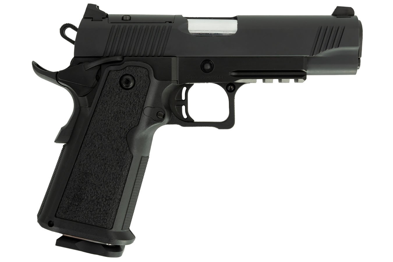 No. 2 Best Selling: TISAS 1911 CARRY B9R 9MM 4.25` BARREL BLACK CERAKOTE BLACK RUBBER GRIPPS OPTIC READY
