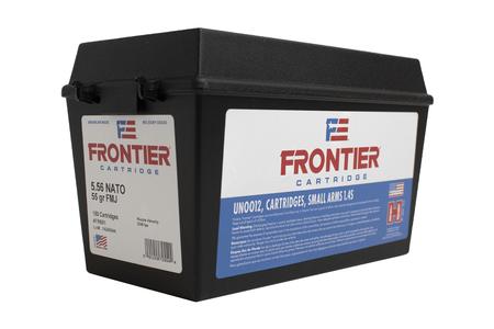 HORNADY FRONTIER 5.56 NATO 55GR FMJ (150 COUNT CAN)