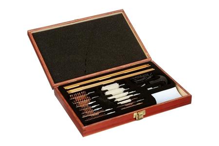 42PC UNIVERSAL GUN CLEANING KIT IN WOOD