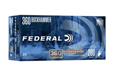 FEDERAL AMMUNITION 360 Buckhammer 200 gr Power-Shok 20/Box
