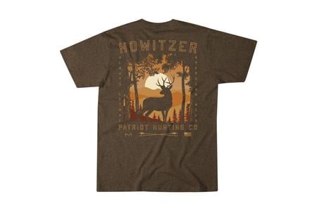 Howitzer Men's Patriot Hunting Short Sleeve Tee - Brown Heather exclusive deals