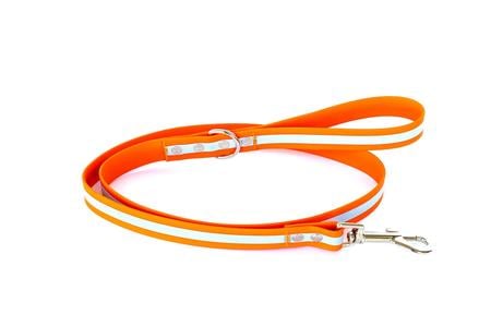 UPLAND FIELD DOG LEASH - ORANGE REFLECTIVE 3.5`