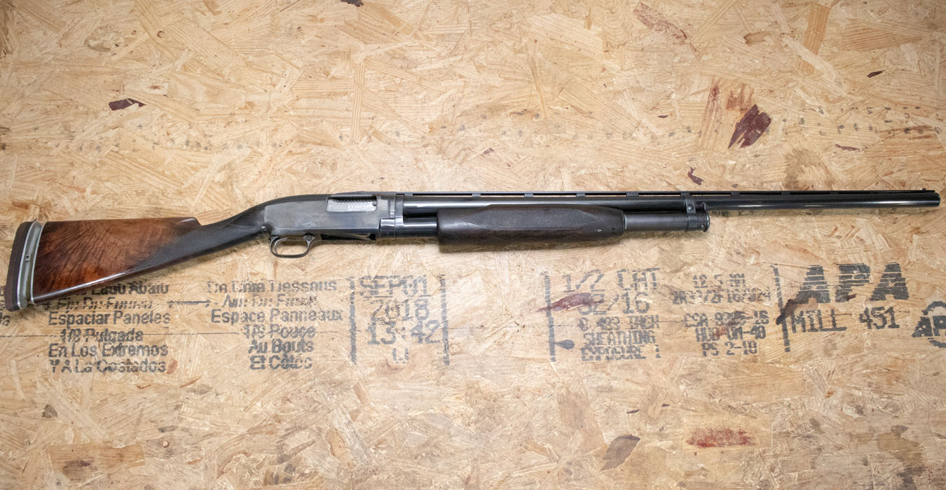 Winchester Model 12 12-Gauge Police Trade-In Shotgun with Vented Ribbed Barrel