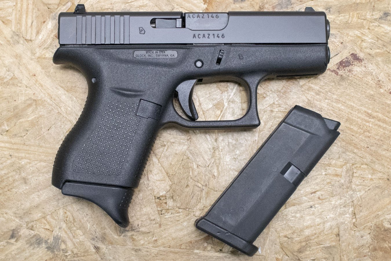 Glock 42 380ACP Police Trade-In Pistol with Two Magazines