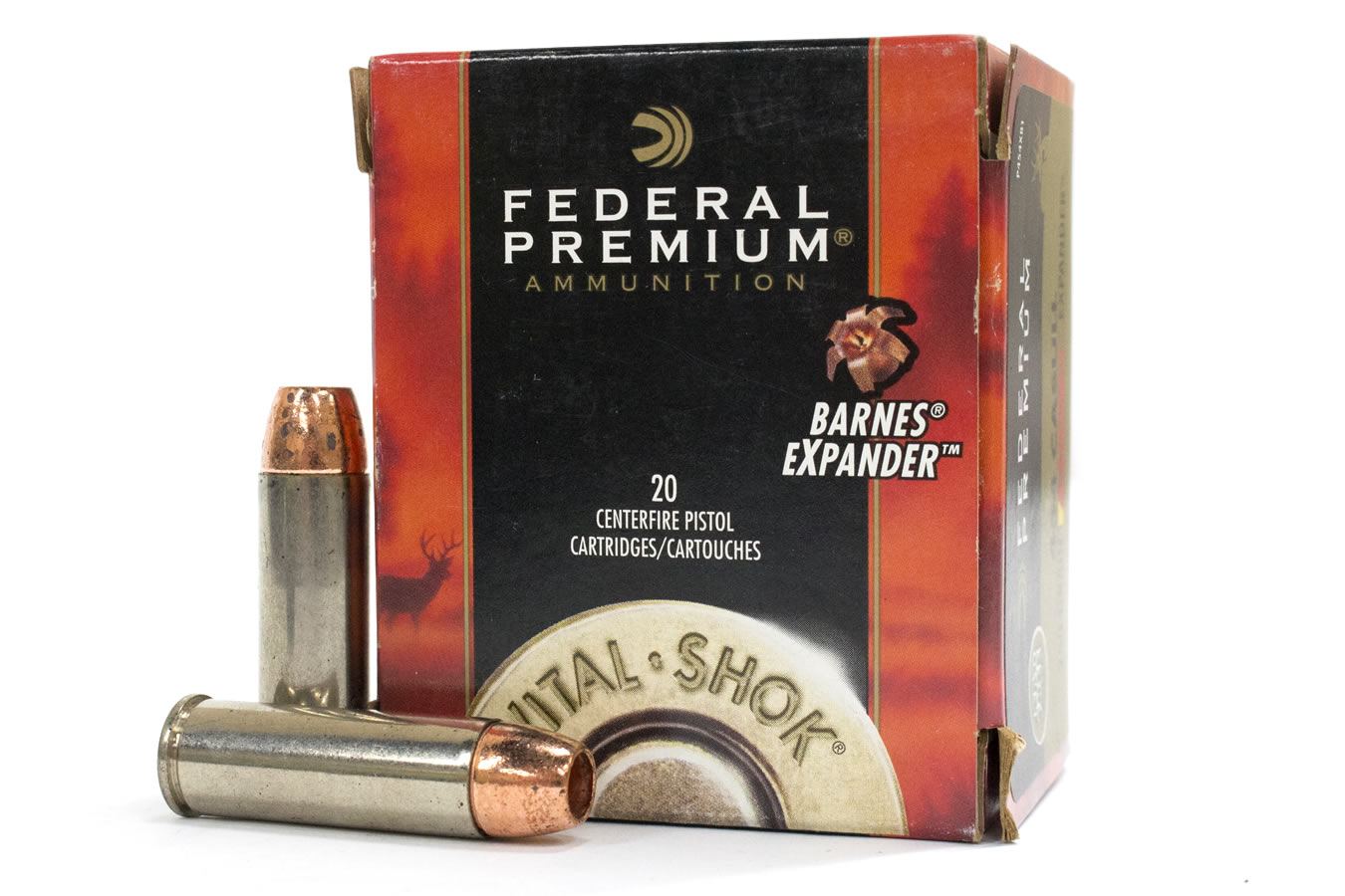 FEDERAL AMMUNITION 454 CASULL 250 GR BARNES EXPANDER VITAL-SHOK