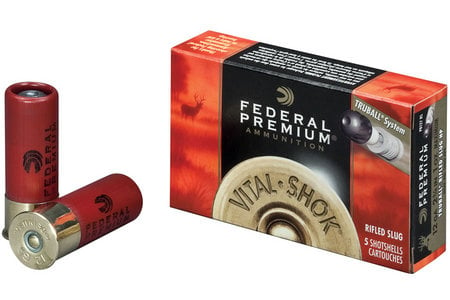 FEDERAL AMMUNITION 12 Ga 2 3/4 in TruBall Rifled Slug Vital-Shok 5/Box