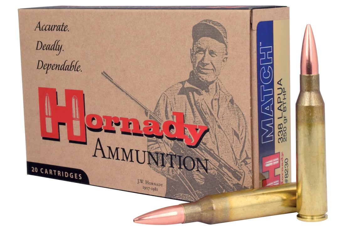 HORNADY 338 LAPUA 250 GR BTHP MATCH