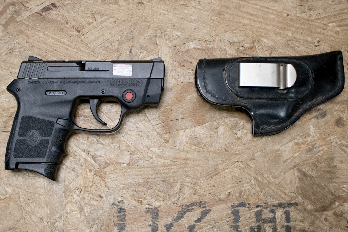 Smith & Wesson Bodyguard 380 380ACP Police Trade-In Pistol with Laser and Holster