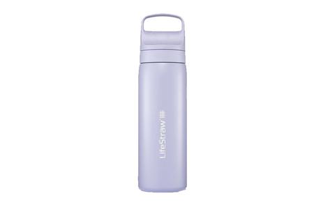 GO STAINLESS STEEL WATER BOTTLE WITH FILTER 18OZ POVENCE PURPLE