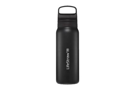 GO STAINLESS STEEL WATER BOTTLE WITH FILTER 24OZ NORDIC NOIR