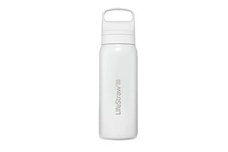 GO STAINLESS STEEL WATER BOTTLE WITH FILTER 24OZ POLAR WHITE