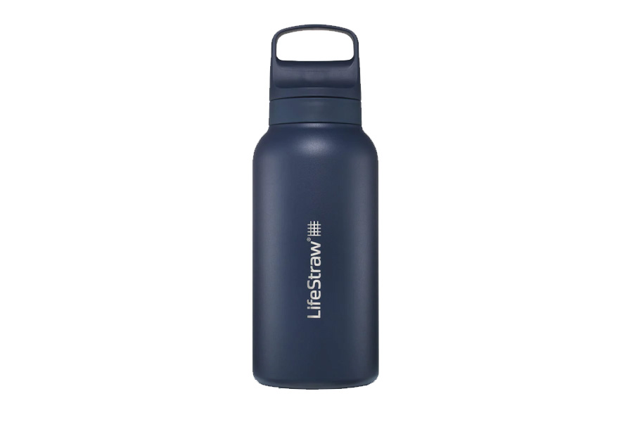 Lifestraw 1L GO Stainless Steel Water Bottle with Filter - Aegean Sea