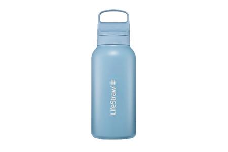 GO STAINLESS STEEL WATER BOTTLE WITH FILTER 1L ICELANDIC BLUE