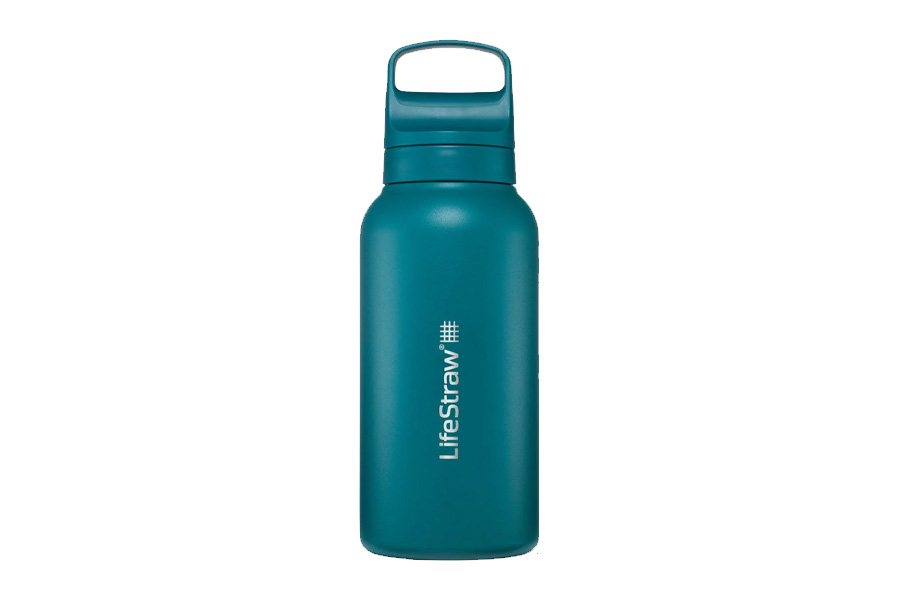 Lifestraw 1L GO Stainless Steel Water Bottle with Filter - Laguna Teal