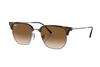 RAY BAN NEW CLUBMASTER HAVANA WITH BROWN LENSES