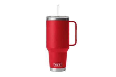 RAMBLER 42 OZ STRAW MUG RESCUE RED