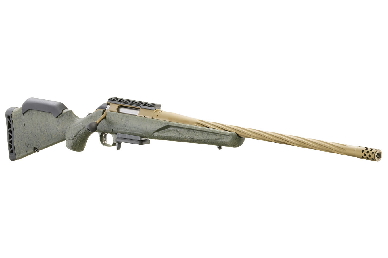 RUGER American Predator Gen II 204 Ruger Bolt-Action Rifle with 22 Inch Bronze Barrel and OD Green Stock