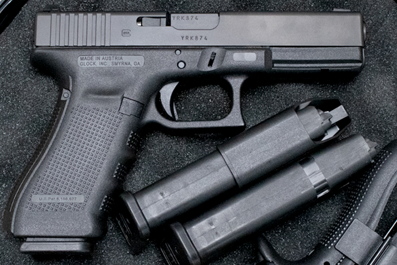 Glock 17 Gen4 9mm Police Trade-in Pistol with Original Case and Three Magazines