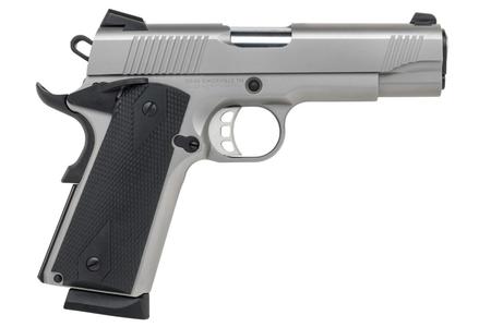 TISAS 1911 45ACP STAINLESS STEEL 4.25` BARREL  RBBER GRIPS 2-8RND MAGS