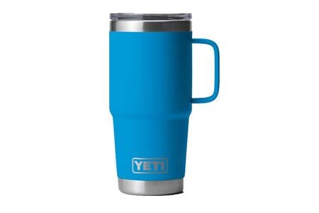 RAMBLER 20 OZ TRAVEL MUG BIG WAVE BLUE