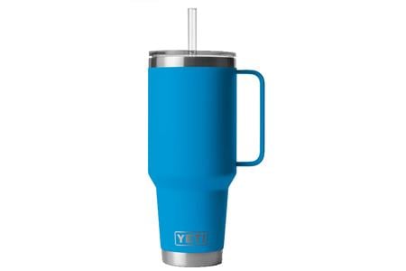 RAMBLER 42 OZ STRAW MUG BIG WAVE BLUE