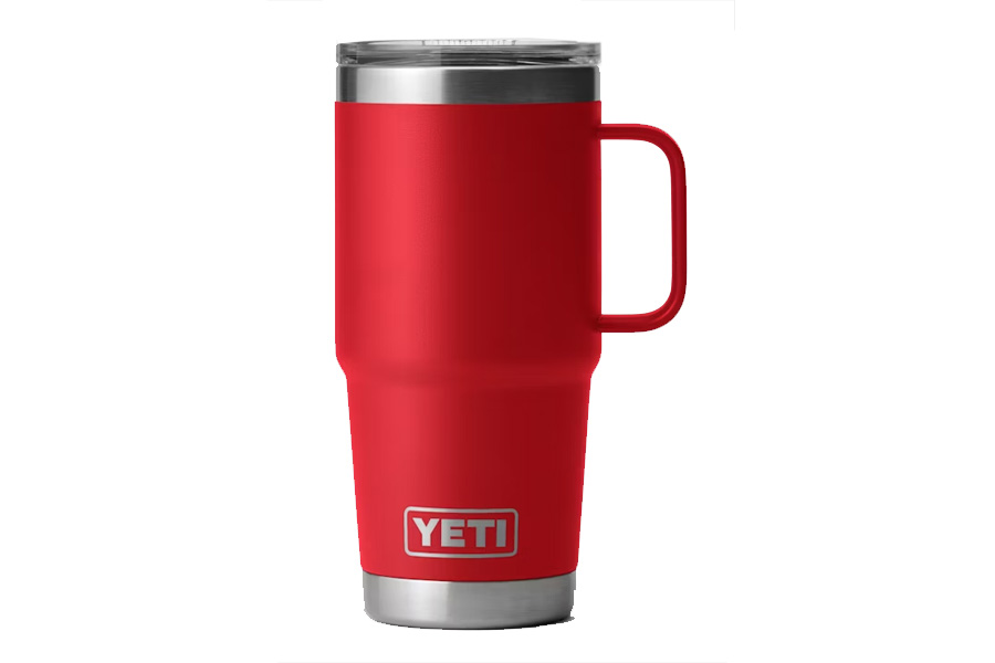 YETI COOLERS RAMBLER 20 OZ TRAVEL MUG RESCUE RED