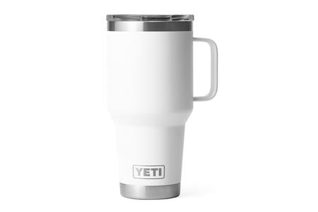 RAMBLER 30 OZ TRAVEL MUG WHITE