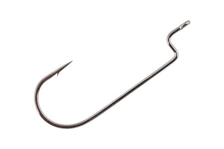 OFFSET ROUND BEND WORM HOOKS BLACK