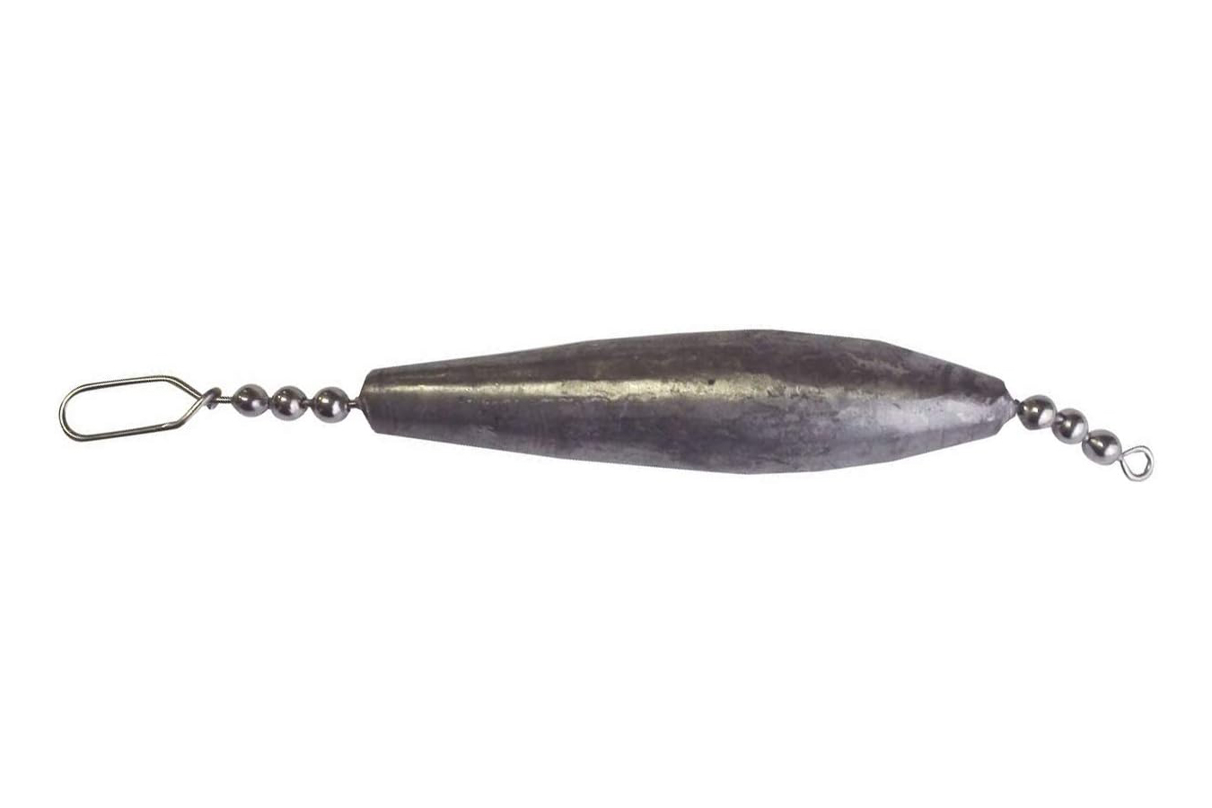1/2 Oz Inline Trolling Sinker – #7 Nickel Crane Swivel, FREE SHIPPING