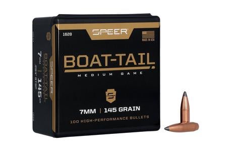 7MM BOAT-TAIL RIFLE BULLET .284 145 GRAIN