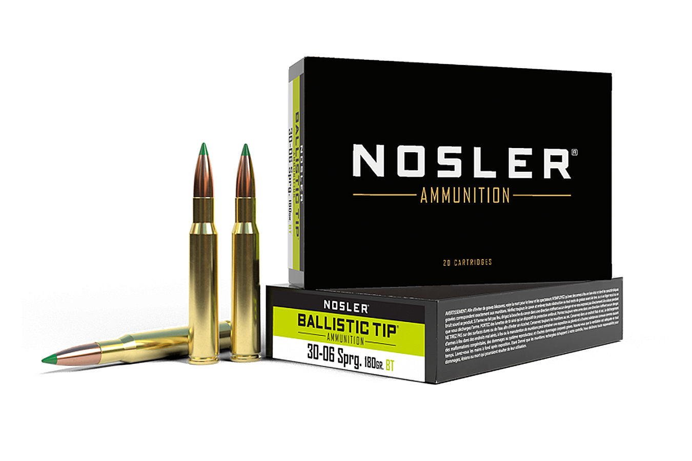 Nosler 30-06 Springfield 180 Grain Ballistic Tip Hunting, 20/Box