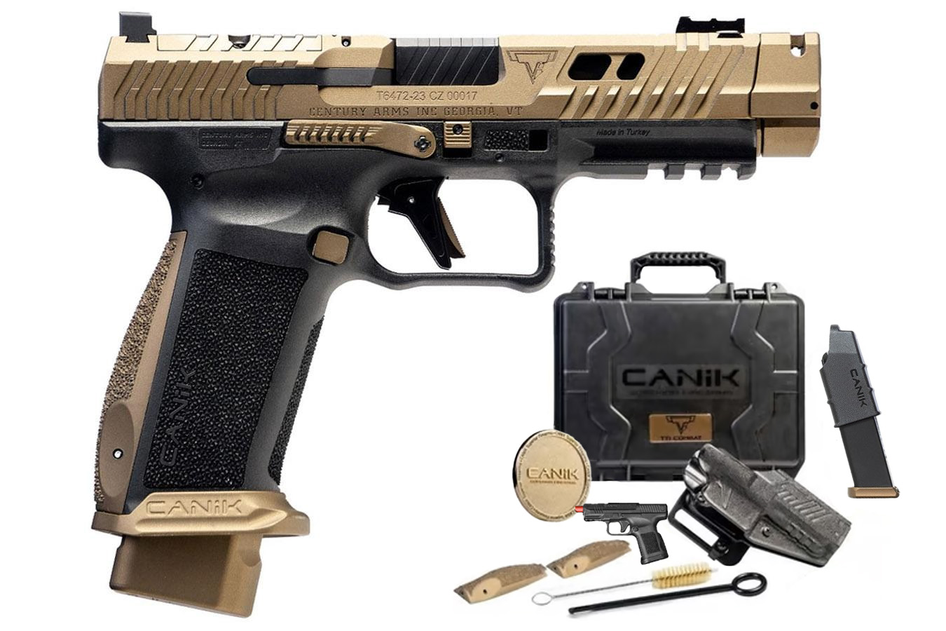 Royal Gold Display Stand For Canik TTI Combat Pistol – 3D Printed Polymer