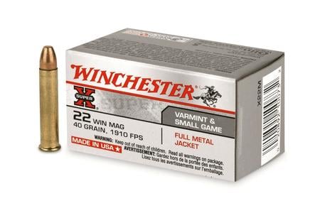 22 WMR 40 GR FMJ SUPER-X 50/BOX