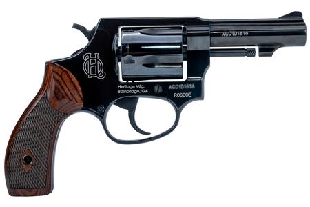 HERITAGE ROSCOE 38SPL 3` BARREL 5RNDS BLACK WITH WOOD GRIPS