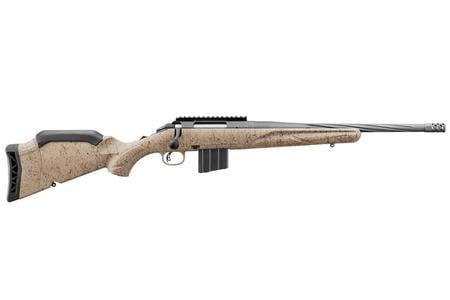 RUGER AMERICAN PREDATOR II 22ARC 16.10` COBALT THREADED BARREL FDE SPLATTER STOCK