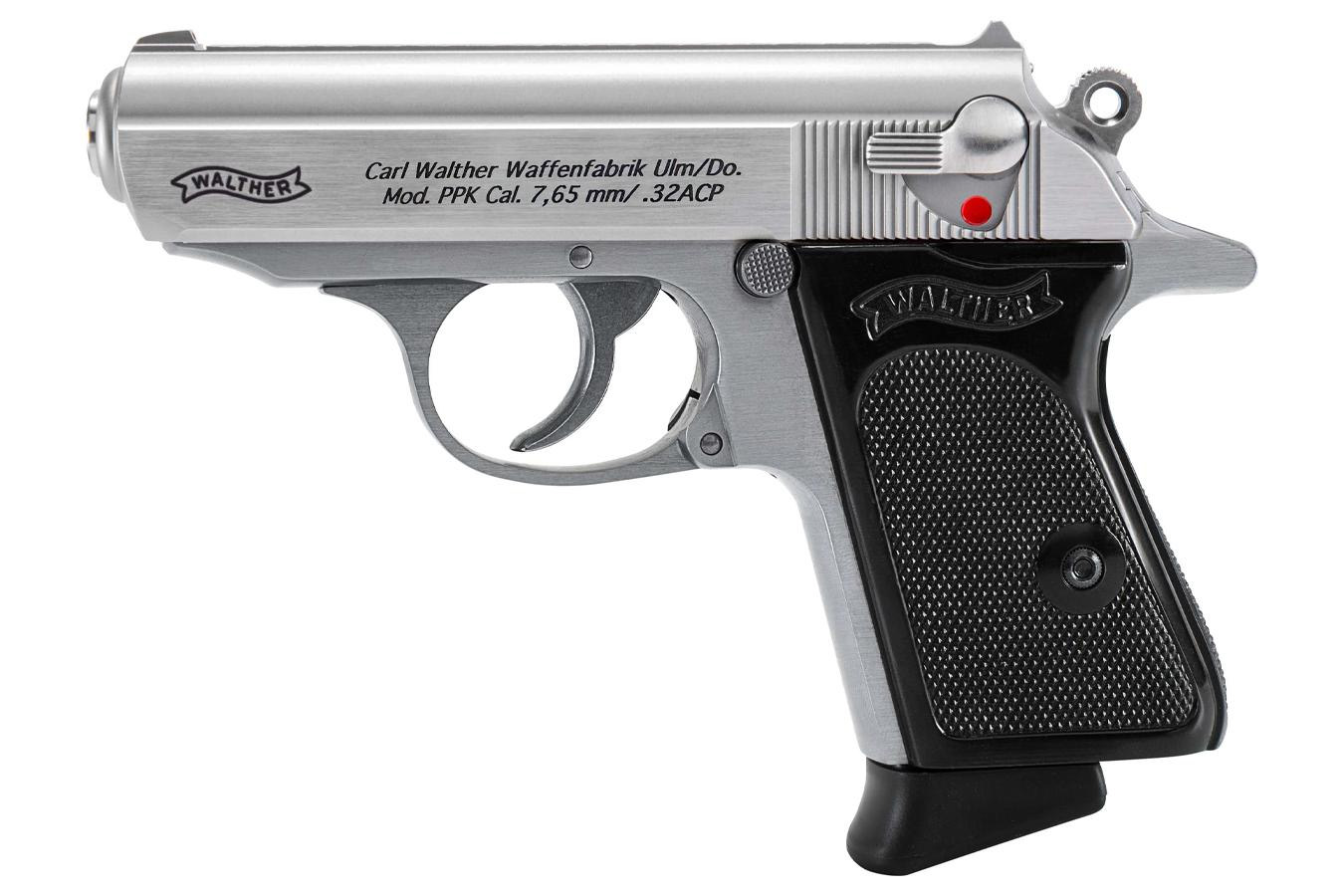 Walther PPK 32 ACP Semi Auto Stainless Pistol Sportsman s Outdoor Walther PPK 32 ACP Semi Auto Stainless Pistol Sportsman s Outdoor