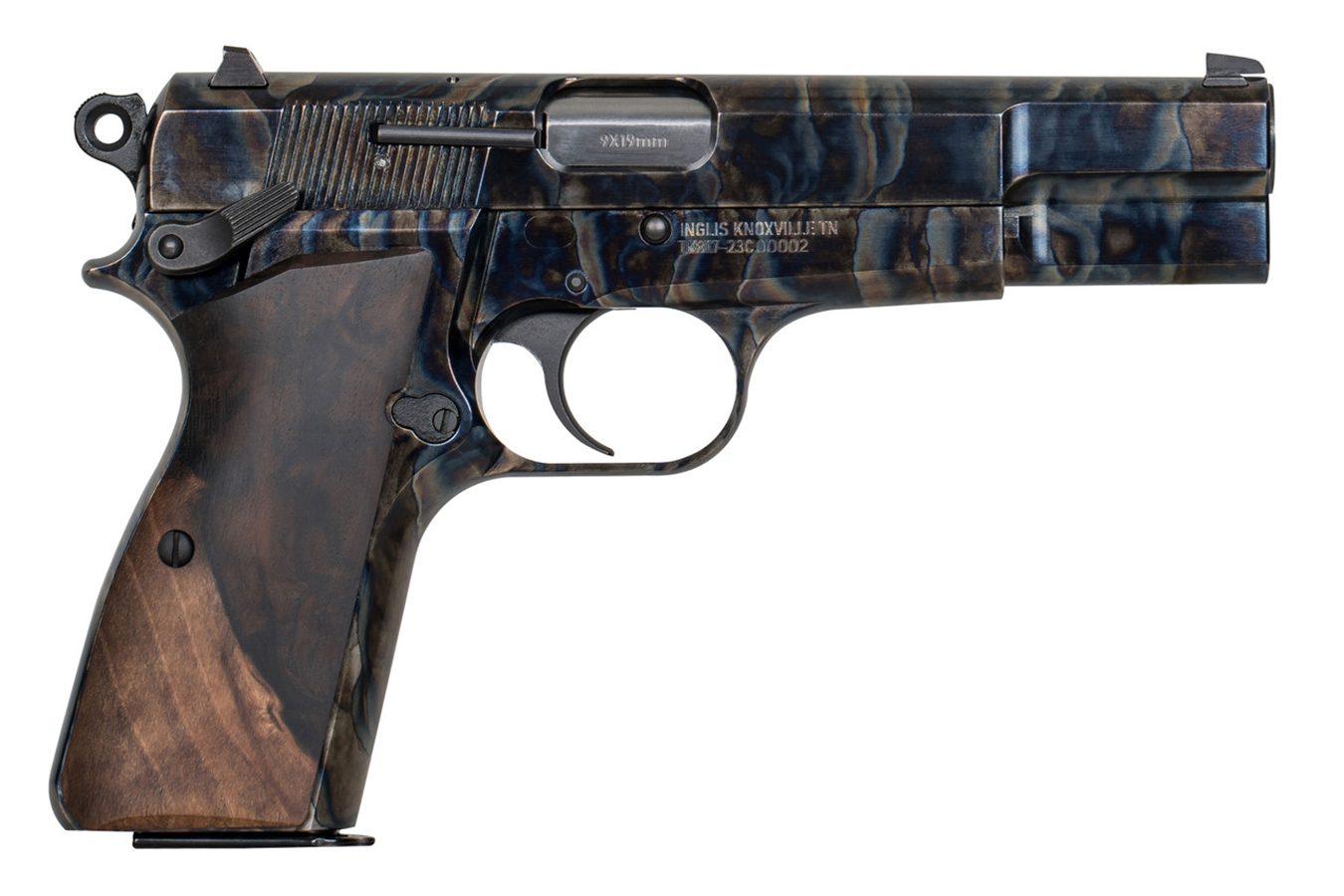 Military Armament Corporation Inglis GP-35 9mm Pistol with Turkish Walnut Grips