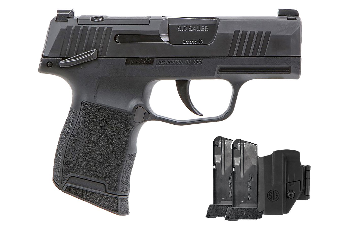 No. 3 Best Selling: SIG SAUER P365 9MM OPTIC READY TACPAC W/ HOLSTER AND THREE 12-ROUND MAGAZINES