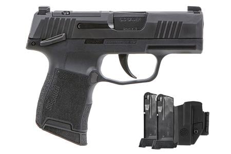 SIG SAUER P365 9MM OPTIC READY TACPAC W/ HOLSTER AND THREE 12-ROUND MAGAZINES