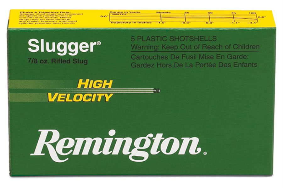 Remington 12 Ga 3 in 7/8 oz Slugger High Velocity 5/Box