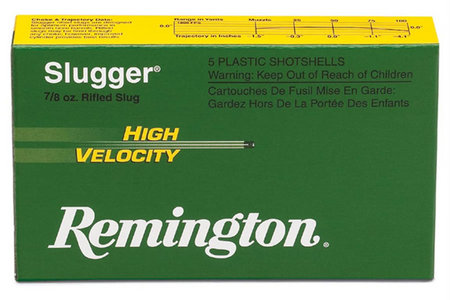 REMINGTON 12 Ga 3 in 7/8 oz Slugger High Velocity 5/Box