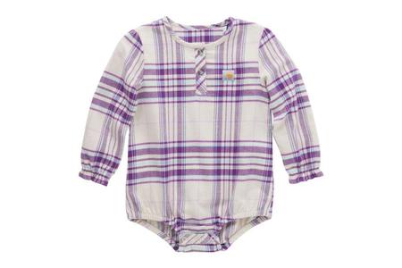 INFANT GIRLS FLANNEL LS BODYSUIT