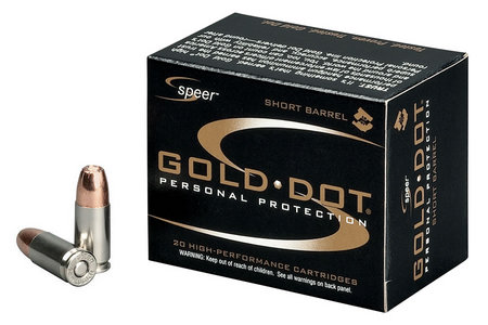 SPEER AMMUNITION 40 SW 180 gr GDHP Gold Dot Short Barrel 20/Box
