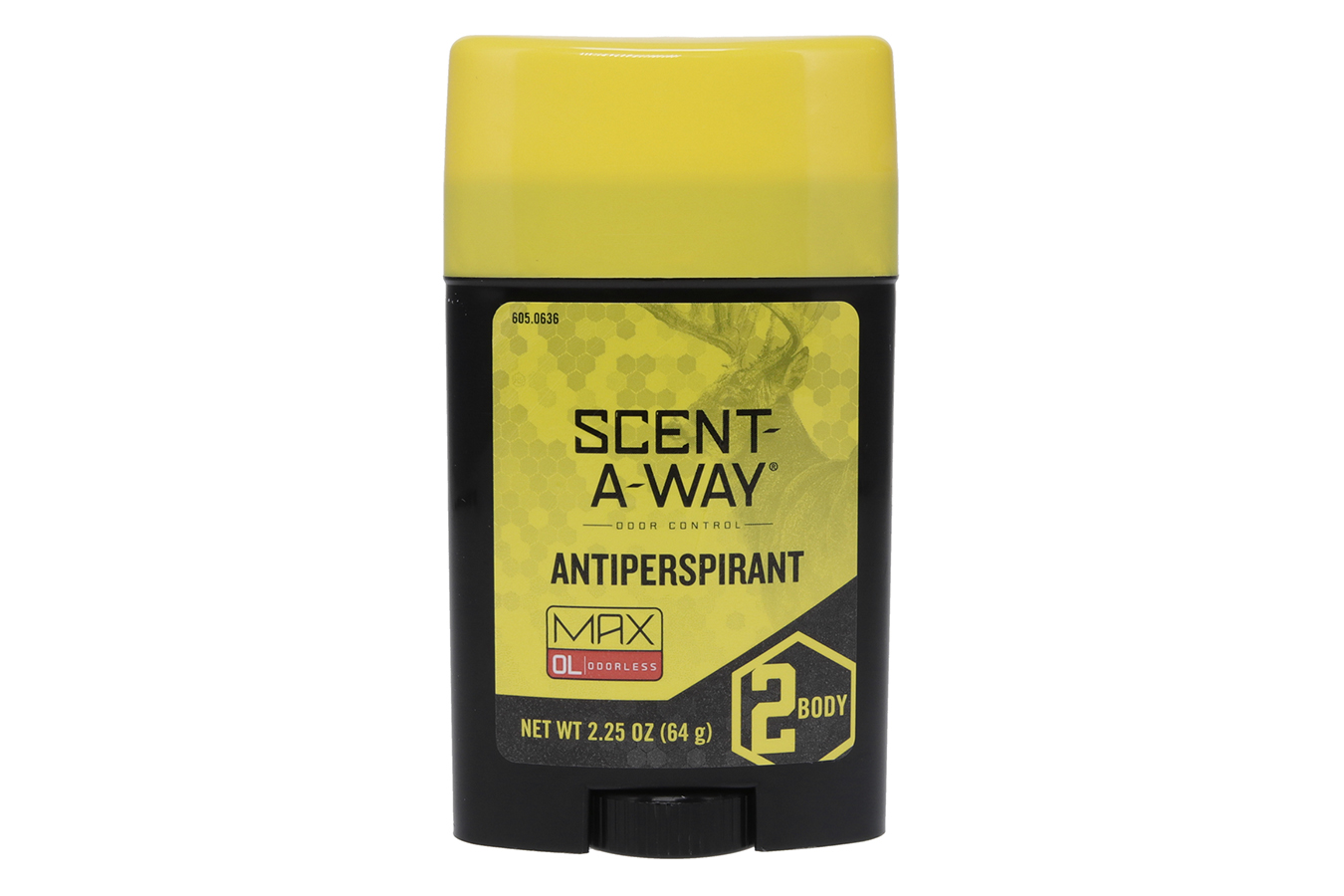 Hunters Specialties Max Antiperspirant Odor Eliminator Odorless Scent 2.25 oz Stick