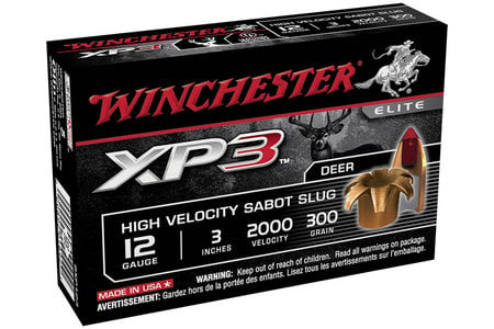 WINCHESTER AMMO 12 Ga 3 in 300 gr Sabot XP3 5/Box