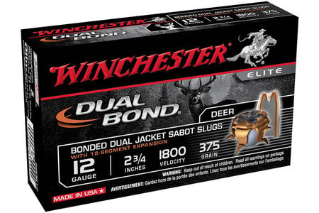 WINCHESTER AMMO 12 Ga 2-3/4 in 375 gr Sabot Dual Bond 5/Box