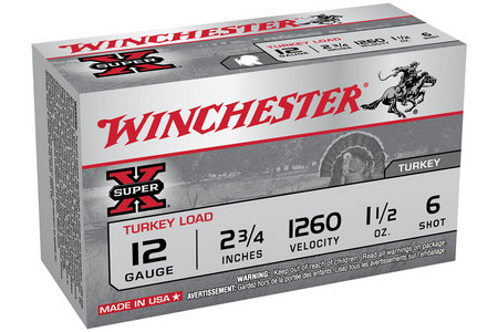 WINCHESTER AMMO 12 Ga 2 3/4 in 1 1/2 oz #6 Shot Super X 10/Box