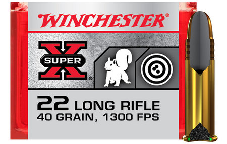 WINCHESTER AMMO 22LR 40 gr Copper Plated Super Speed Round Nose 100/Box